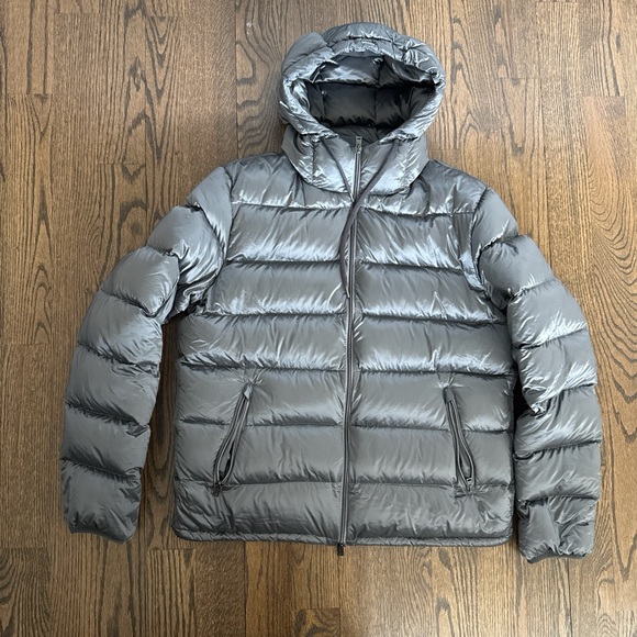 Herno Metallic Gray Puffer Jacket - Picture 1 of 6